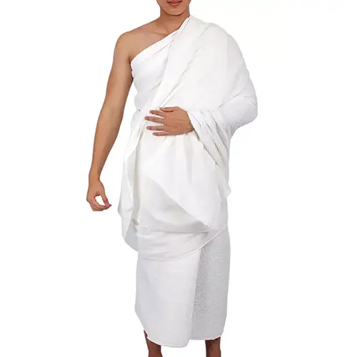 Fine Quality Soft Terry Cotton Ihram or Ehraam For Men | Hajj & Umrah Essentail