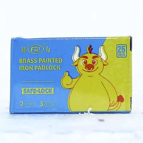 Brass Painted Iran Pad Lock 25mm (562)