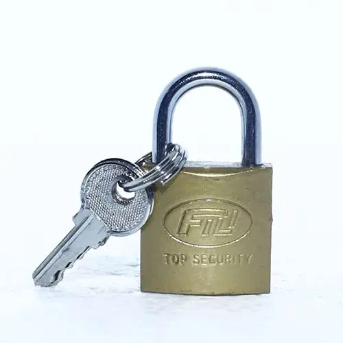 Brass Painted Iran Pad Lock 25mm (562)