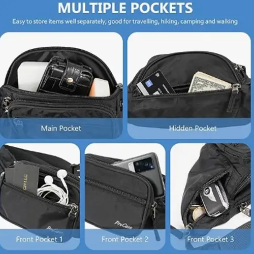 Fashion Man Small Phone Pocket Shoulder Sling Crossbody cash bag for Men or Women