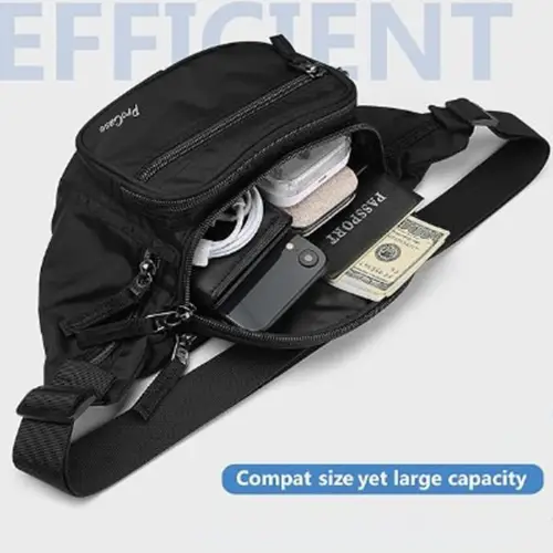 Fashion Man Small Phone Pocket Shoulder Sling Crossbody cash bag for Men or Women