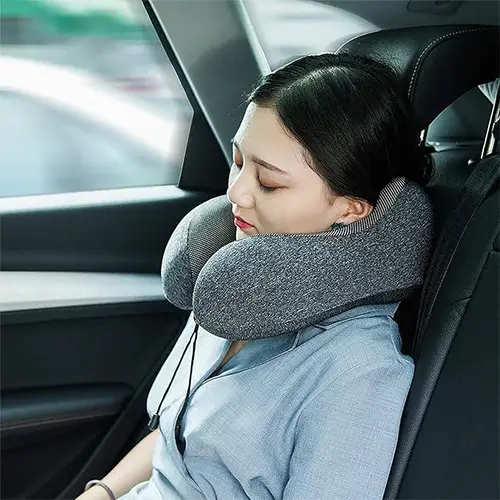 THMINS Travel Pillow, For Sleeping Airplane, Car Neck Pillow for Travel, U Shaped Neck Support Comfortable & Breathable Cover, Airplane Travel Kit.
