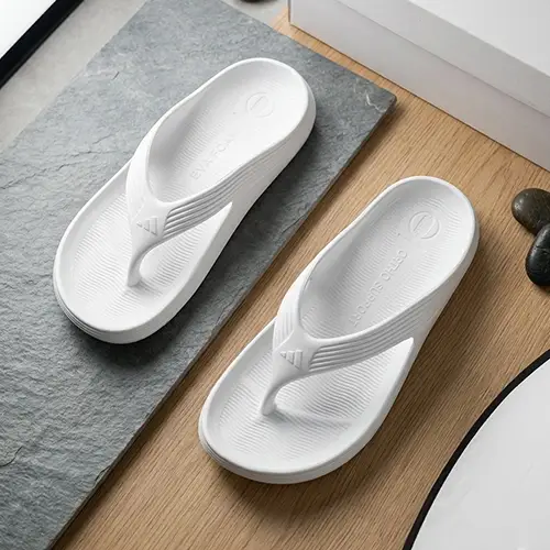 Men’s Casual Chappal- Soft Waterproof Slippers | Comfortable Housewear Sandals for Men Hajj and Umrah Footwear Collection, Hajj Umrah ki Chappal - color white