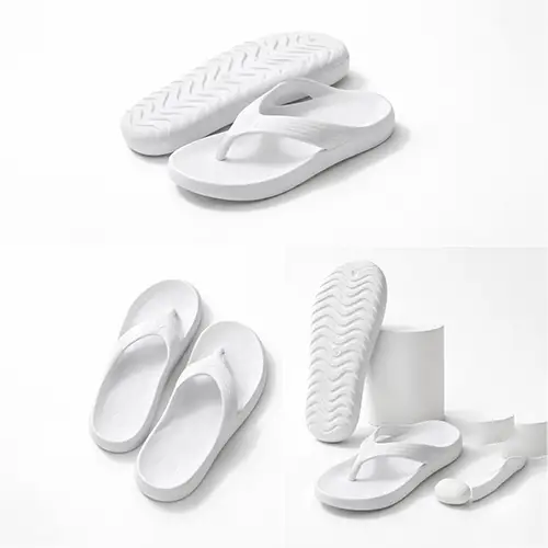 Men’s Casual Chappal- Soft Waterproof Slippers | Comfortable Housewear Sandals for Men Hajj and Umrah Footwear Collection, Hajj Umrah ki Chappal - color white