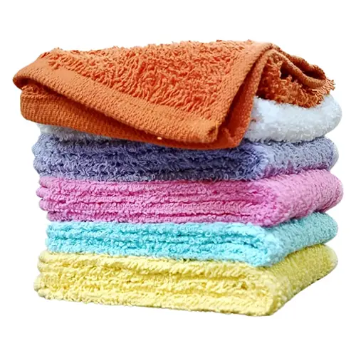 Hand Towel Face Towel Set 100% Cotton Wash Cloth Multicolor 12" X 12"